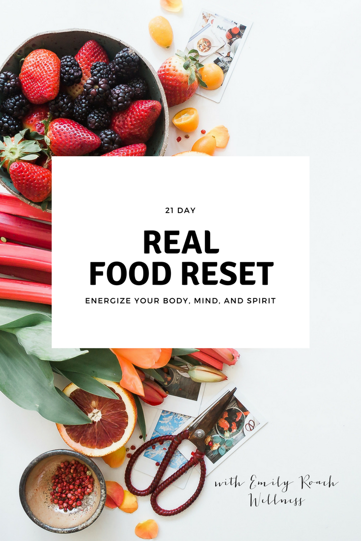 Day Real Food Reset Program Energy Boost Meal Plans Emily Roach