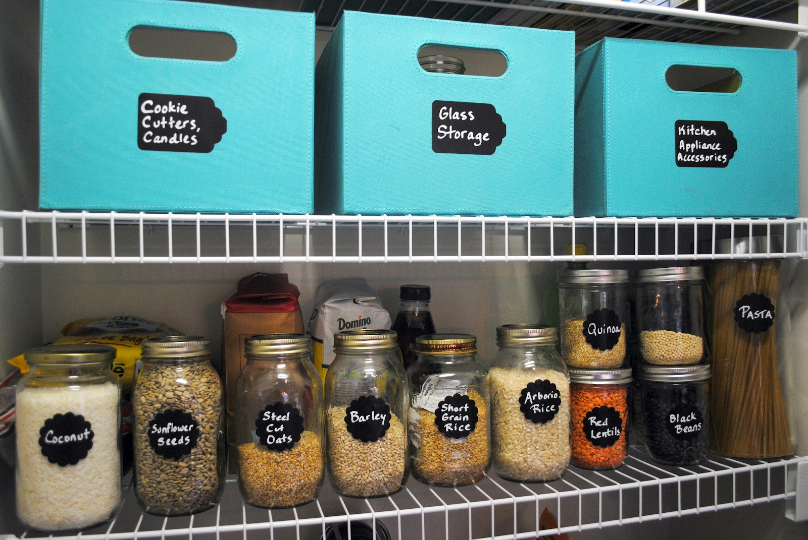 DIY Storage Bins To Organise Your Kitchen Pantry Storage
