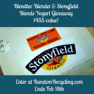 Blendtec Blender and Stonyfield Yogurt Giveaway