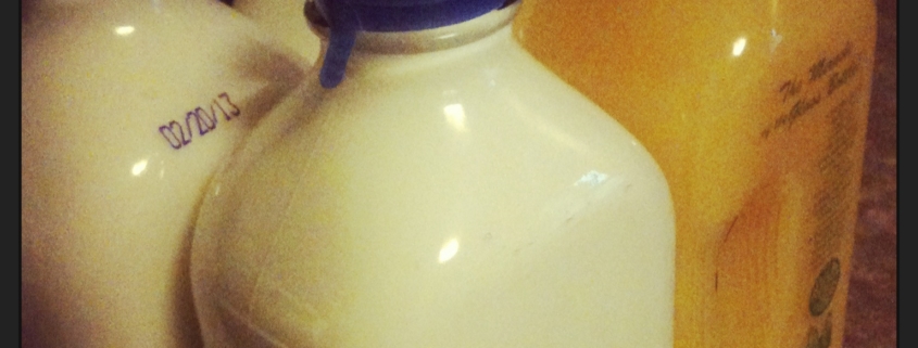 Thatcher Farm Milk Glass Bottles