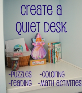 Create a Quiet Desk for Kids RandomRecycling.com