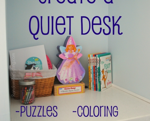 Create a Quiet Desk for Kids RandomRecycling.com