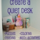 Create a Quiet Desk for Kids RandomRecycling.com