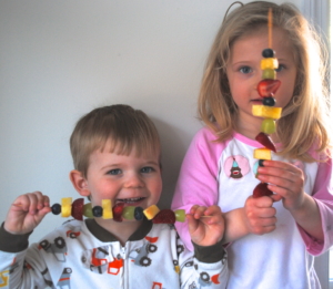 Eat the Rainbow Fruit Skewers RandomRecycling.com