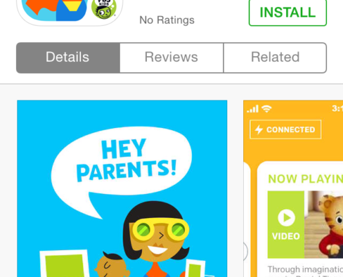 Super Vision app from PBS Kids connects parents with kids activity online.