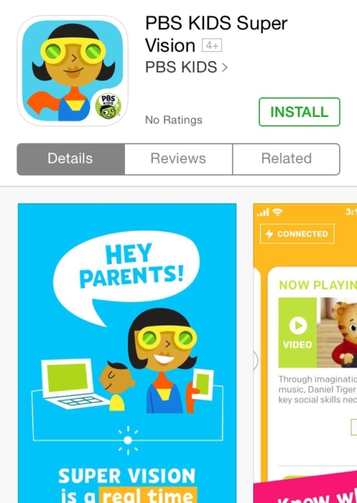 Connecting Parents with Play via PBS Kids Super Vision App