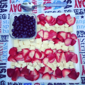 memorial day patriotic fruit tray