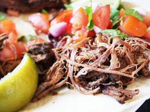 beef slow cooker summer dinner- taco style