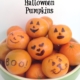 Cute and spooky halloween pumpkins for lunch or snack time