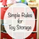 Simple rules for toy storage