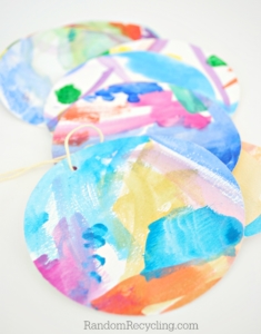 Reuse kid's artwork and create gift tags