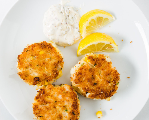 Fish cakes for lunch or dinner