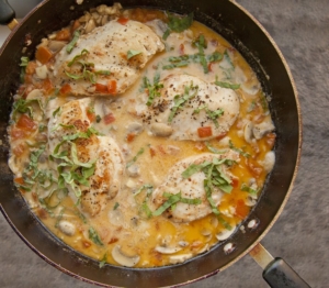 Chicken Chasseur dinner recipe