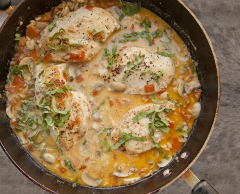 Chicken Chasseur dinner recipe