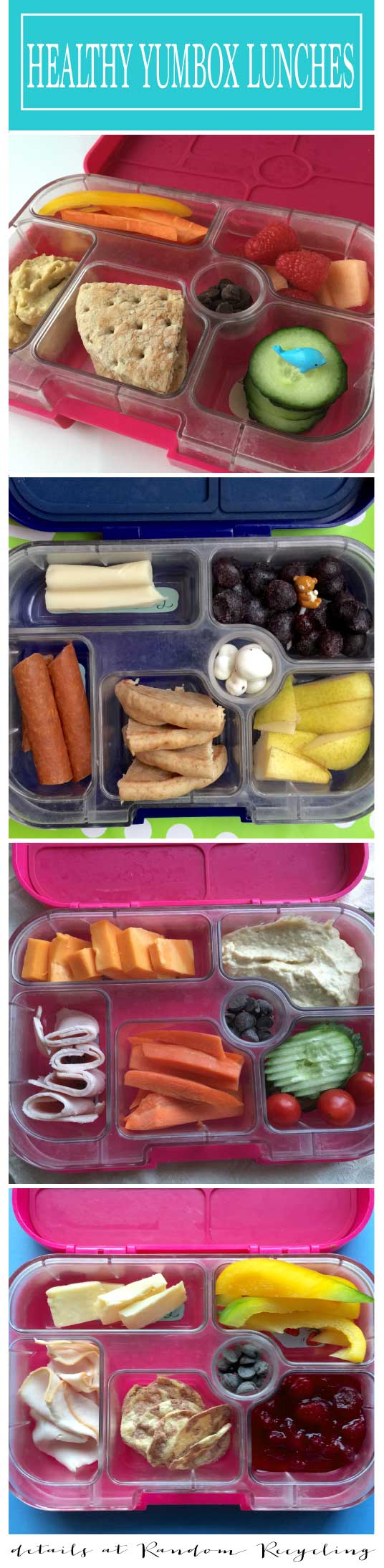 Healthy kid lunch ideas using the Yumbox lunch box container bento 