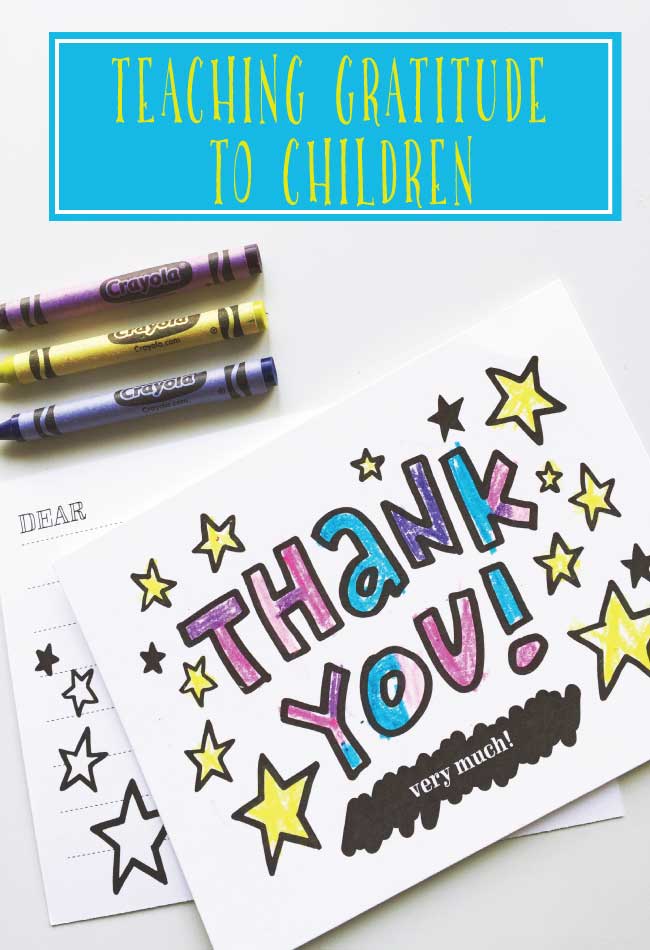 Create Color In Kids Thank You Note Cards