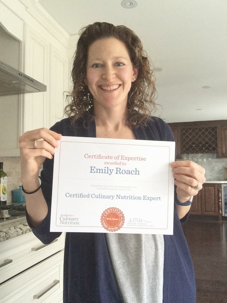 Emily Roach CNE graduate academy of culinary nutrition program