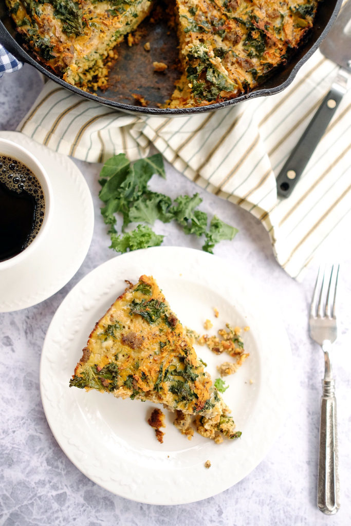 Spring Paleo meal plan with paleo sweet potato quiche