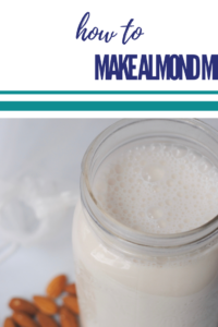 how to make almond milk at home