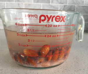 how to soak almonds for almond milk recipe