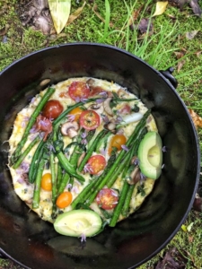 Easy summer frittata for camping delicious summer recpe