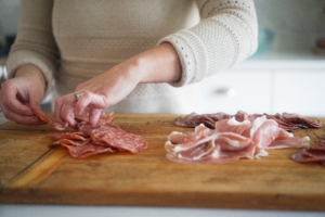 Keto diet tips cured meat board