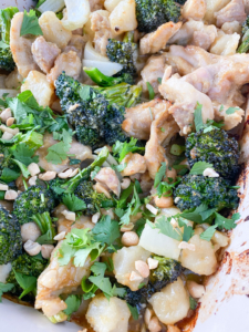 Sheet Pan Peanut Chicken and Broccoli Recipe